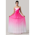 Grace Karin Senhoras Strapless Gradiente Cor Ombre Vestido Longo Formal Gowns CL6173-2 #